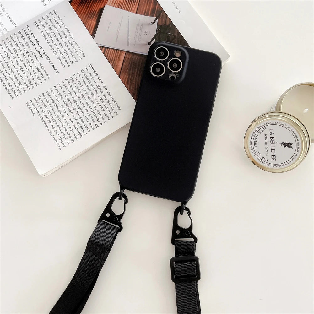 Crossbody Necklace Cord Lanyards Phone Case for iPhone