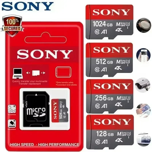 Ultra SONY Micro SD/TF 1TB Flash Memory Card128GB 256GB 32GB 64GB MicroSD U3 A2 TF Flash Card