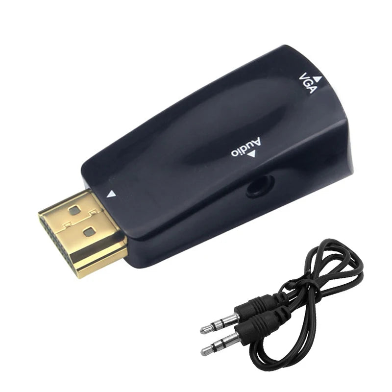 HDMI-compatible to VGA Cable Converter Male To Famale Converter Adapter