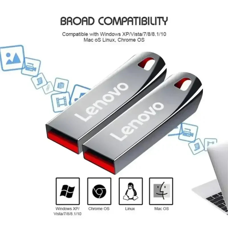 USB Flash 3.0 Drive Metal Real Capacity Memory Stick High Speed Storage