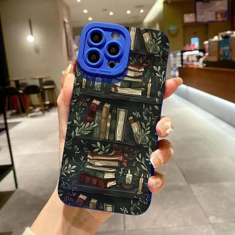 Creative Beautiful Book Pattern Phone Case For iPhone