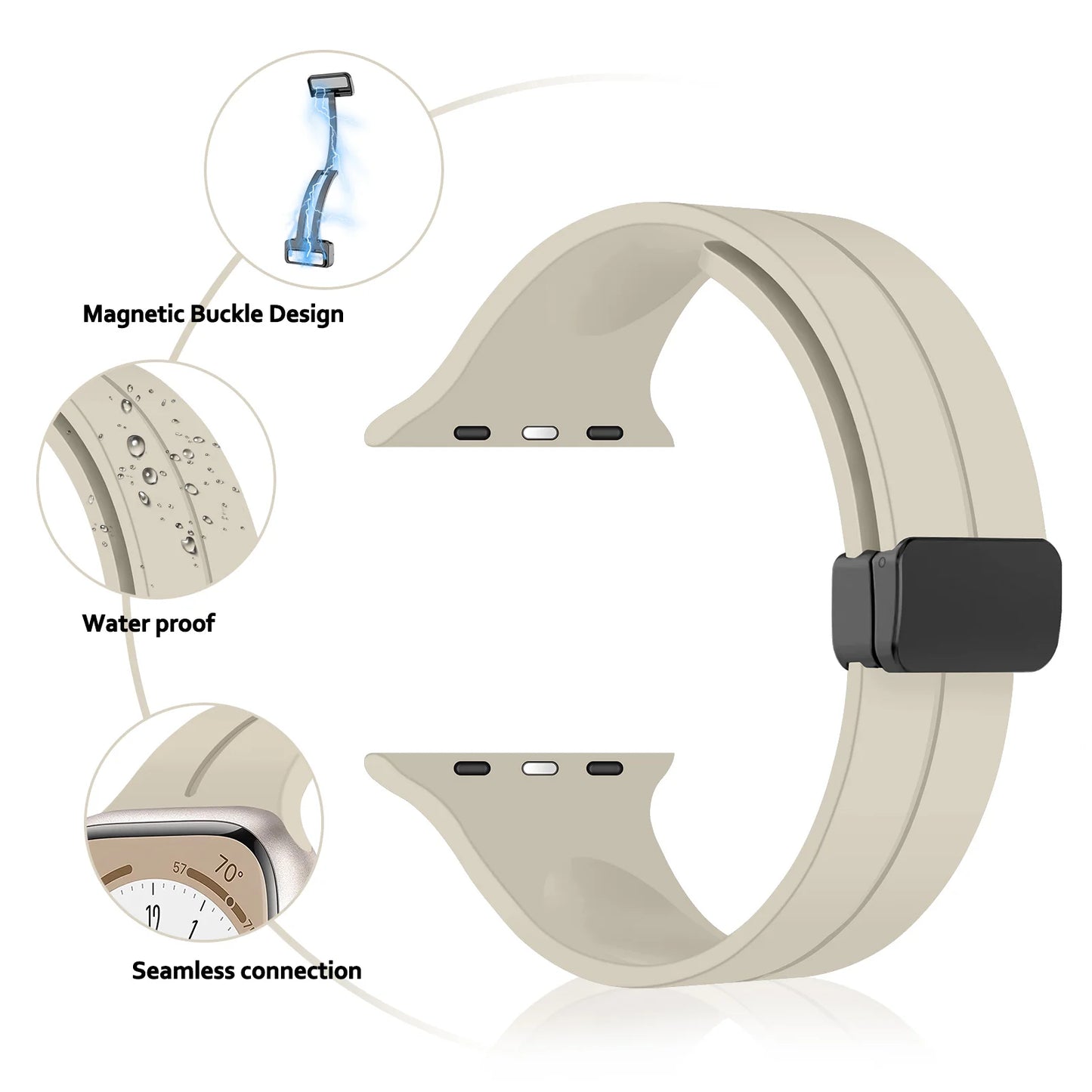 Silicone Strap For Apple watch