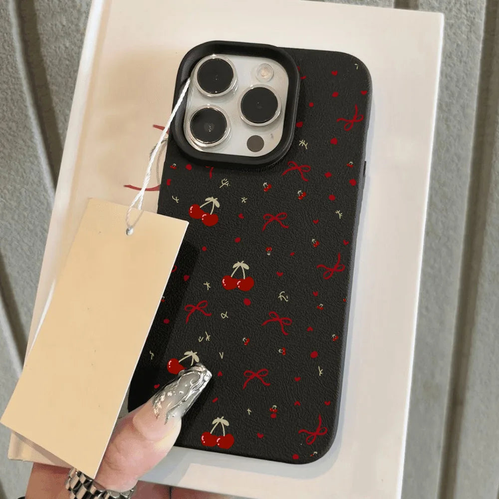 White Cherry Phone Case For iPhone