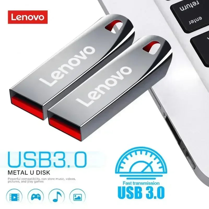 USB Flash 3.0 Drive Metal Real Capacity Memory Stick High Speed Storage