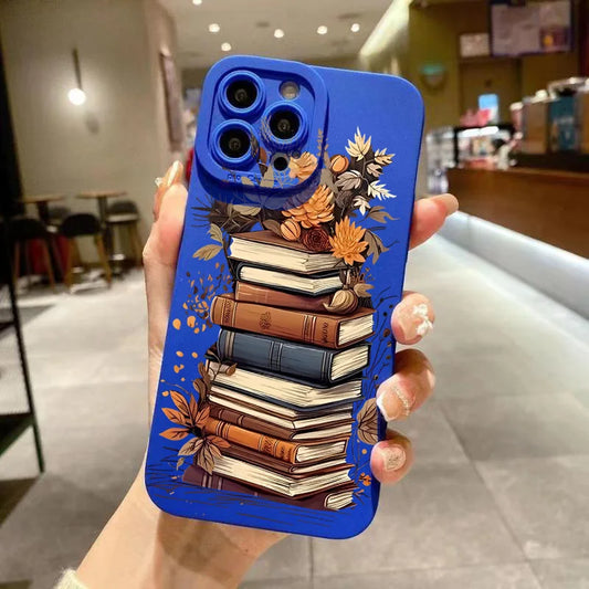 Creative Beautiful Book Pattern Phone Case For iPhone