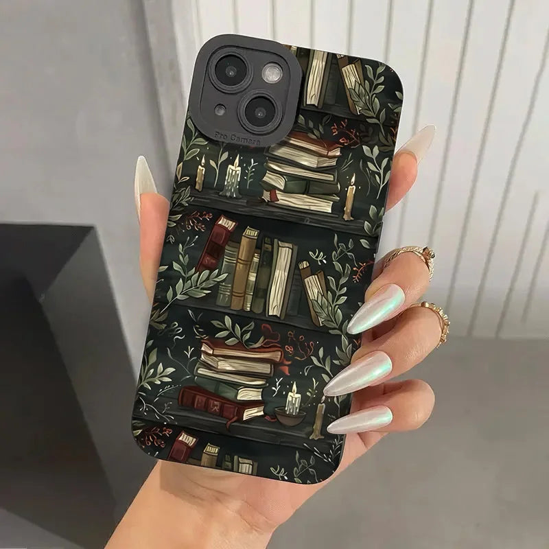 Creative Beautiful Book Pattern Phone Case For iPhone