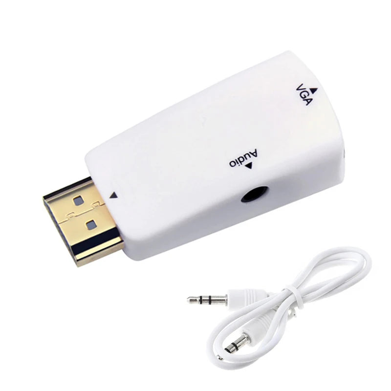 HDMI-compatible to VGA Cable Converter Male To Famale Converter Adapter